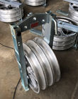 Triple Aluminum Sheaves Cable Pulley Stringing Blocks With Rubber Lined