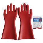 Straight Cuff Rubber Latex 35KV Insulating Electric Gloves