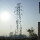 Galvanized Q345 Steel Double Circuit Tower For 33KV Transmission Line