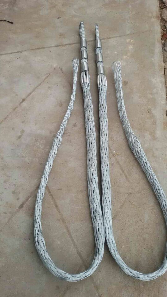 80kn Wire Rope Pulling Conductor ACSR Cable Mesh Socks