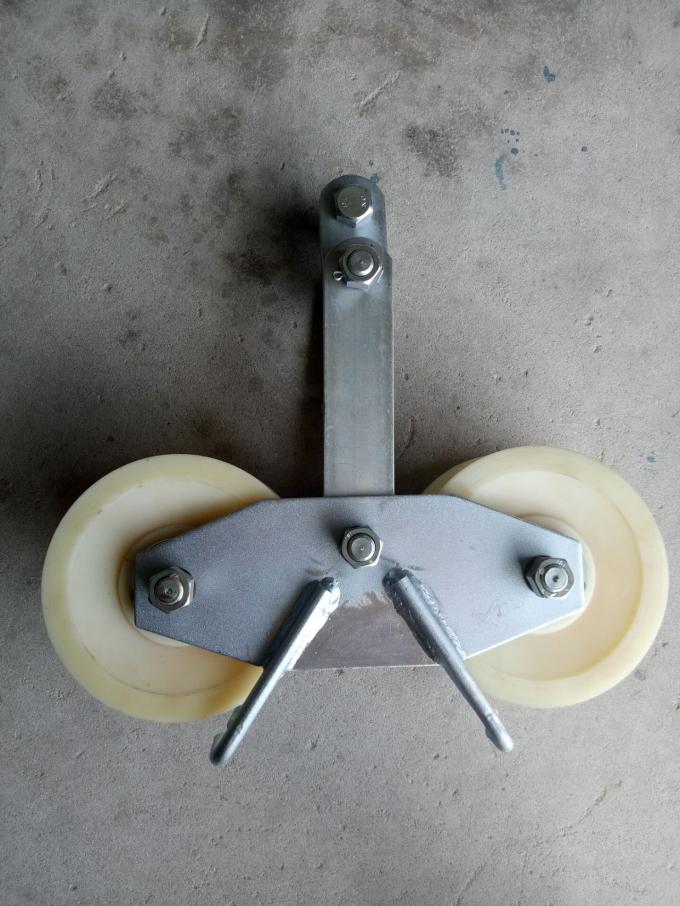 50KN 2.5 Tandem Aluminum Nylon Sheave Conductor Stringing Blocks