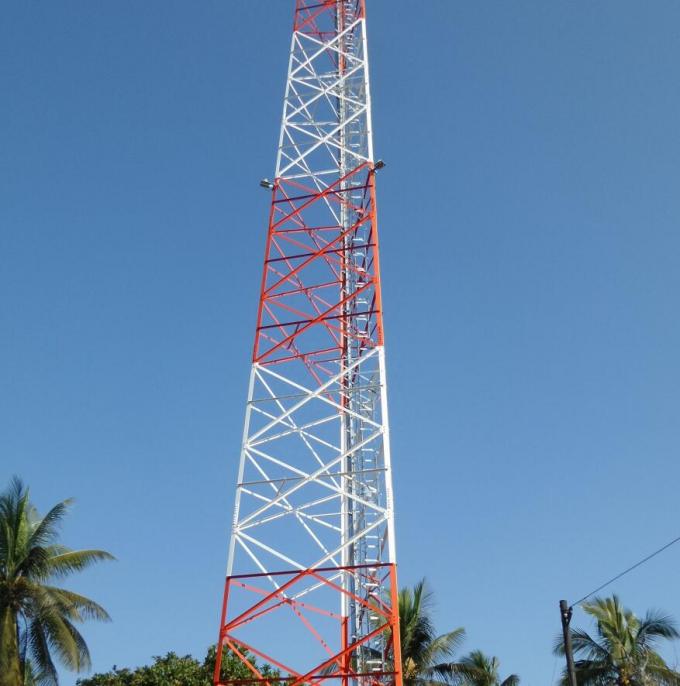 110km/H Galvanised Tv Antenna Tower For
