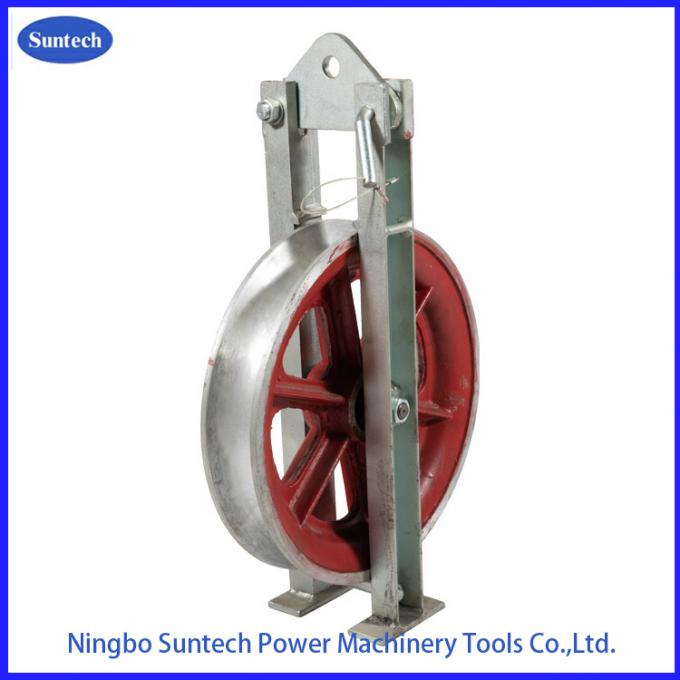Single Nylon Sheave ACSR Overhead Line Conductor Stringing Blocks
