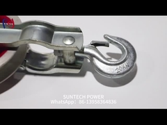 SHT Grounding Wire Stringing Blocks / 20KN Cast Steel Sheave Stringing Block