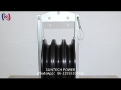 Transmission Line Neoprene Lined Aluminum Triple Conductor Stringing Block