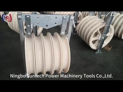 660mm Nylone Sheaves Pilot Wire Rope Condutor Stringing Pulley Block