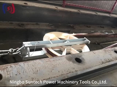 Single Sheave Cable Pulling Pulley With Hook For Stringing Cable Conductor