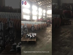 Single Sheave Tower Erection Stringing Tools Steel Pulley Block For Lifting / Hoisting