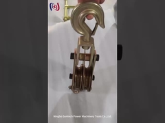 Round Eye Type 3t Cable Pulley Blocks Steel Transmission Line Stringing Tools