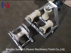 10 KN Corner Cable Roller Three Sheave Corner Ground Roller Stringing Tools