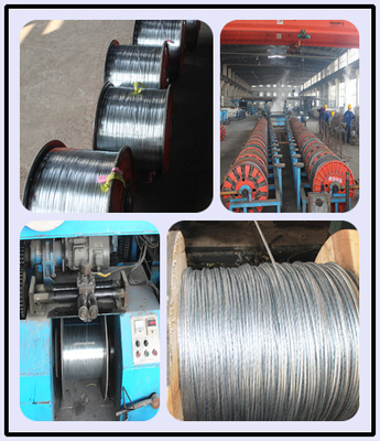 High Tension Stranded Galvanized Steel Wire Free Cutting For Construction