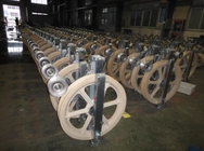 Transmission Line MC Nylon Wheels Conductor Stringing Blocks With Aluminum Rollers
