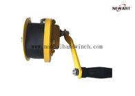Small Trailer Boat Manual Hand Winch 1200 Lb Automatic Brake Yellow Plated Manual Winch Pulling