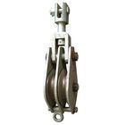 20KN Tower Erection Tools Steel Hoisting Tackle Pulley Block For Construction Line