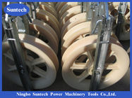 Single Wheel Conductor Stringing Blocks Hook Plate Nylon Sheave
