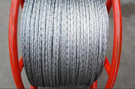 Anti Twist Galvanised Steel Cable Pilot Wire Rope For Transmission Line