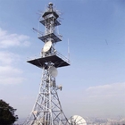 Self Supporting Q235 Q345 Steel Telecom Cell Site Tower For Signal Transmission