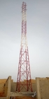 Transmission Line Polygonal Telecommunication Steel Tower Lattice Structure Q345B