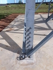 ANSI 4 Legged Lattice Antenna Tower Galvanized Steel Angular With Bracket