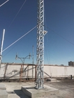 Hot Dip Galvanized Guyed Pole Roof Top Tower Q235 Steel With Related Accessories