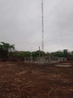 Telecommunication Steel Galvanized Guyed Tower With Brackets And Lightning Rod