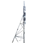 Steel Q355  Hot Dip Galvanized Guyed Mast For Telecommunication