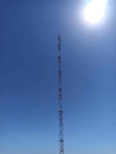 Guyed Mast Lattice Telecommunication Steel Tower With Galvanized 72m 92m