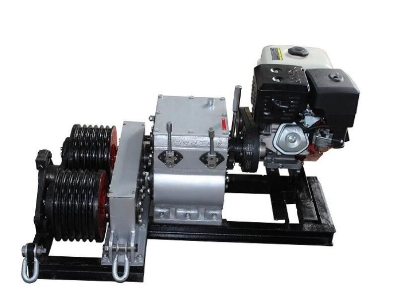 5 Ton Double Capstan Cable Winch Puller With Honda GX390 Engine 13HP