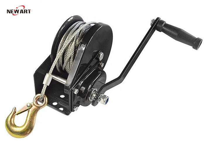 1800lb Self Locking Automatic Brake Winch , Small Hand Winch In Stock