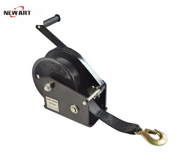 Small Manual Operated Winch For Boat Trailer , 2600lbs Mini Rope Hand
