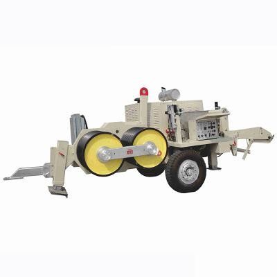 Overhead Line 300KN Wire Puller Machiner , Hydraulic Pulling And Mounting Machine
