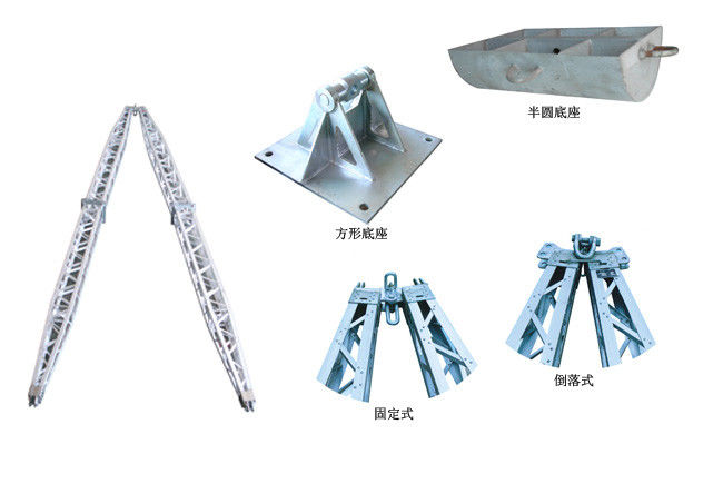 A Shape Lattice Gin Pole Tower Erection Tools Construction Works