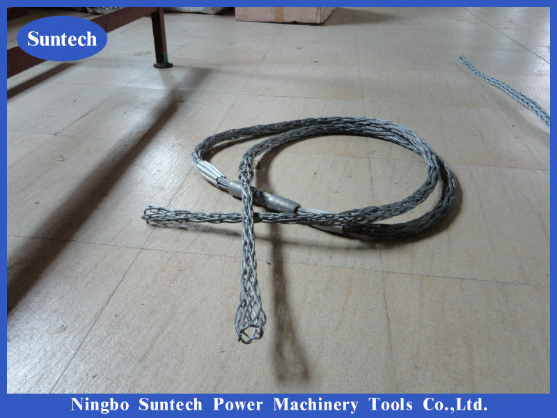 15KN 80KN Conductor Mesh Socks Stringing Pulling Grip For Cable Or Wire