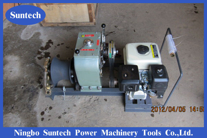 4 Ton 6HP Gasoline Engine Powered Cable Winch Puller For Construction Work