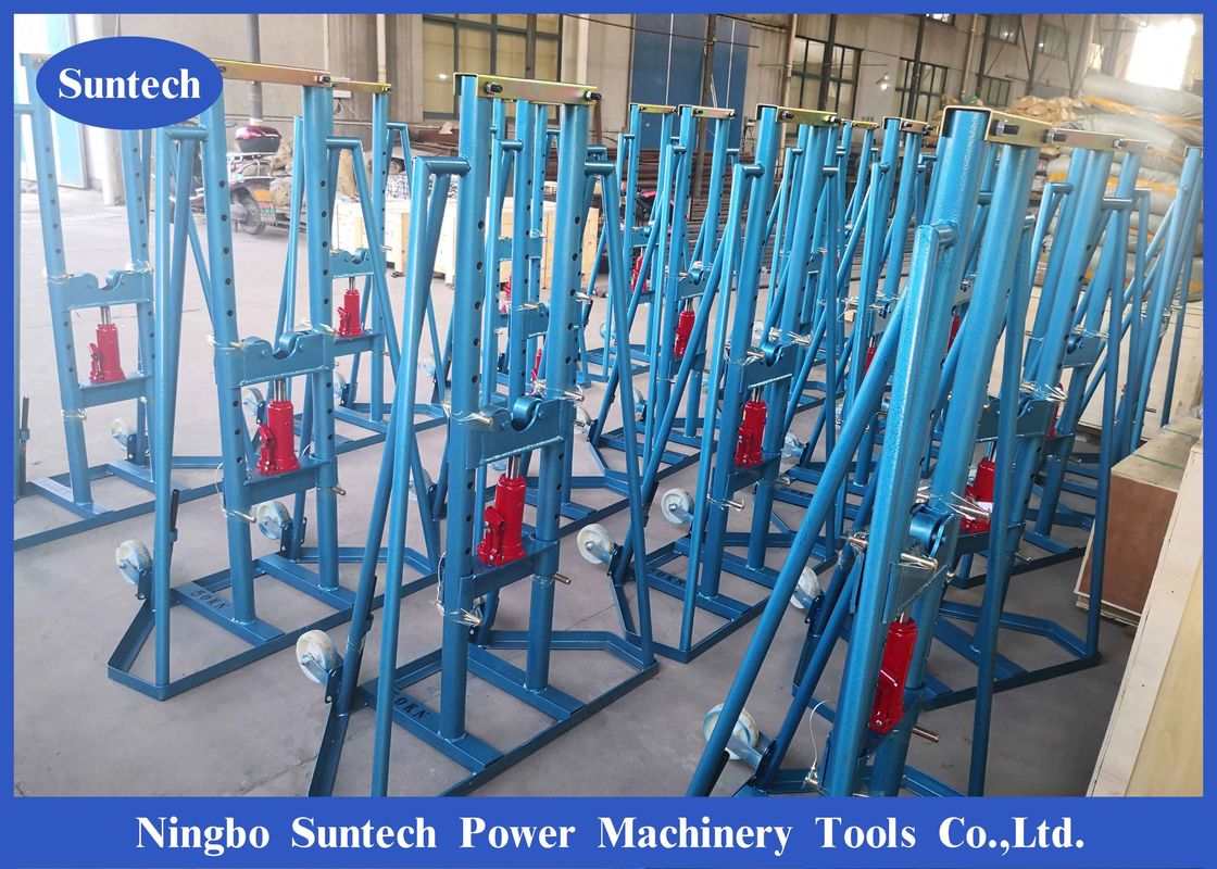 50kn Hydraulic Lifting Jack Electrical Stringing Cable Drum Jack