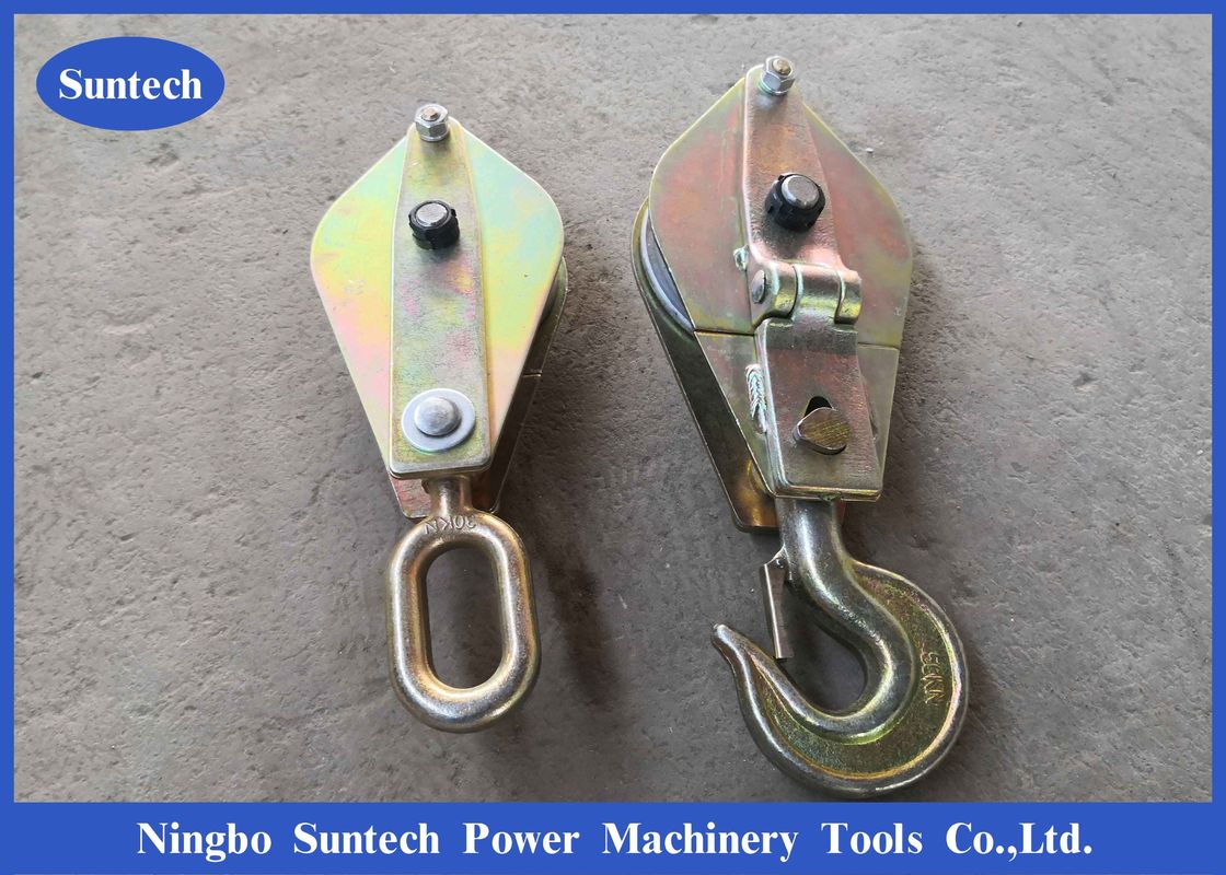 30kn Conductor Stringing Tools Steel Hoisting Tackle Block Pulley For
