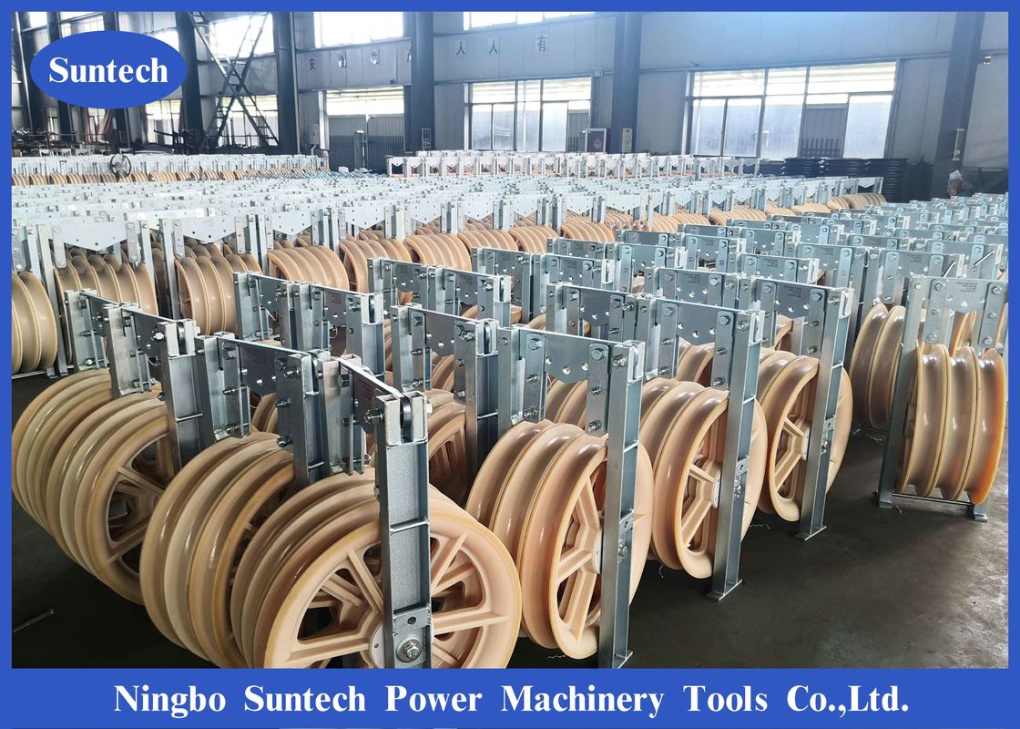 Conductor Stringing Pulley Block system for Transmission Line Pulling