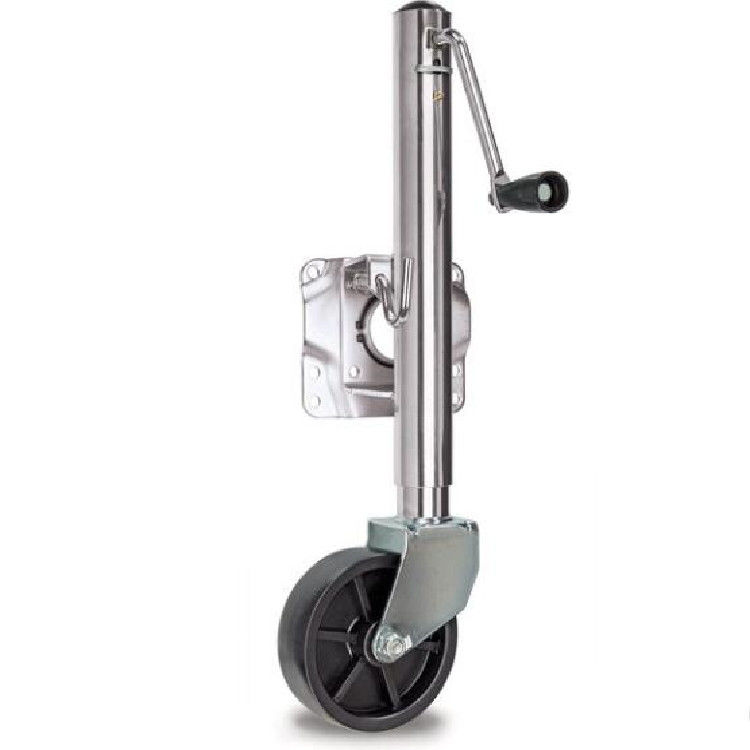 Max 2000lbs Adjustable Trailer Jack With Rubber Wheel