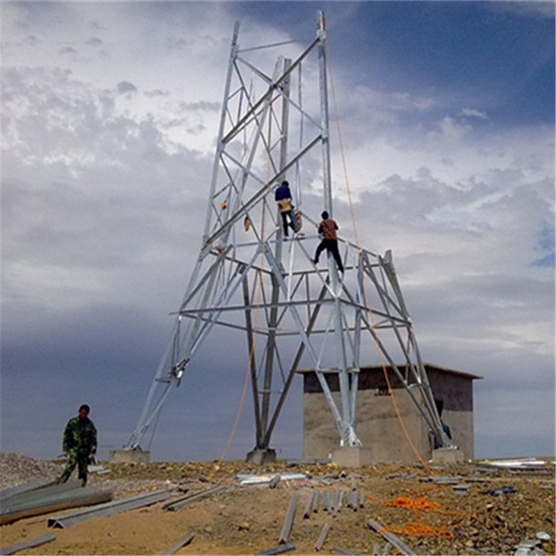33KV Angle Steel Double Loop Transmission Line Tower