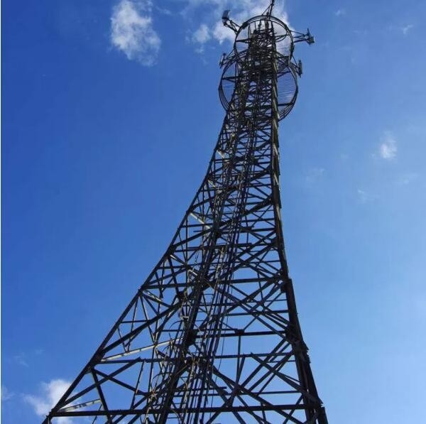 Galvanised Steel Monopole Antenna Tower For Telecom