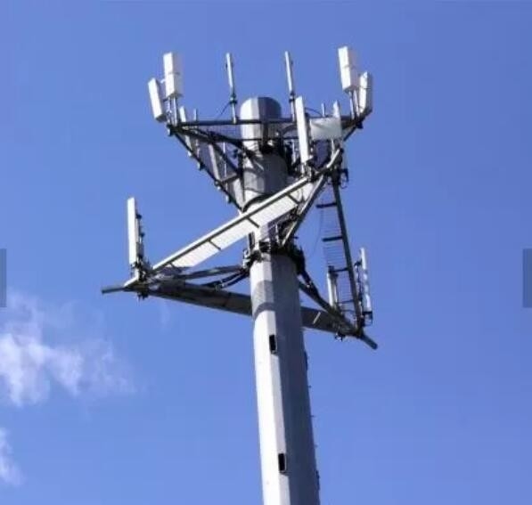 4G Steel Monopole Tower For Telecommunication Industry