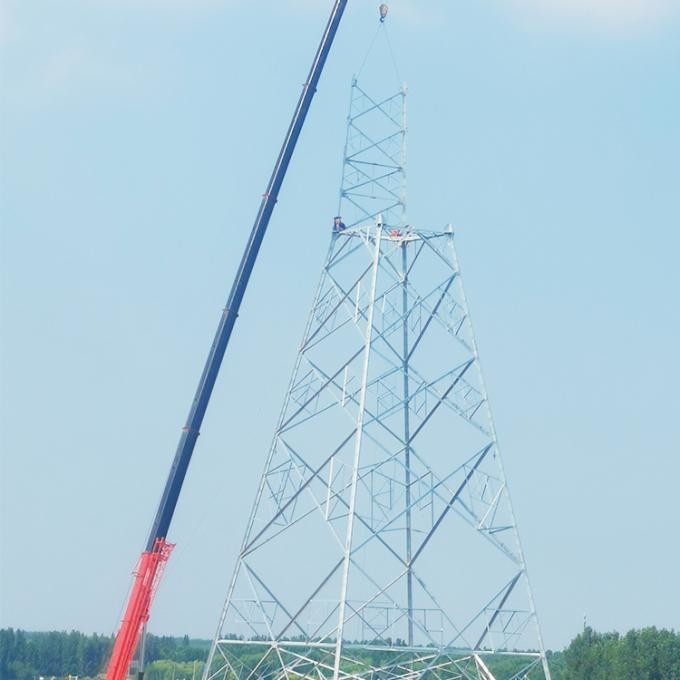 4 Legged Self Supporting Galvanised Telecommunication Steel Tower