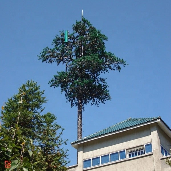 Pine Tree Camouflaged Steel Monopole Tower For Telecommunication