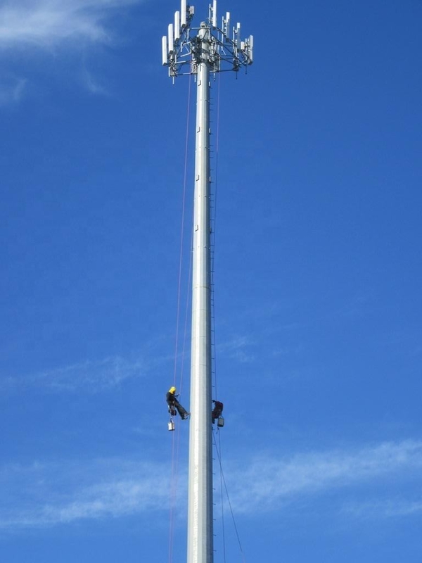 Galvanized Guyed Mast Pole Tower Steel Q355 Q245 Material