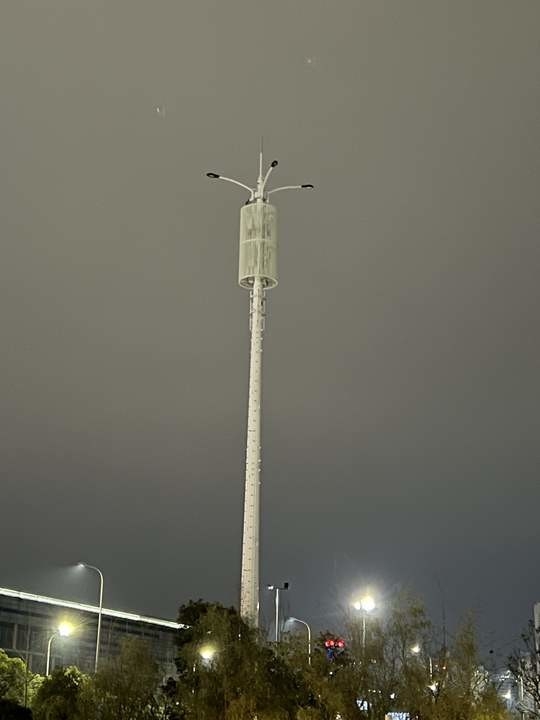 Q345 Steel Galvanized Mast Tower Pole With Bracket