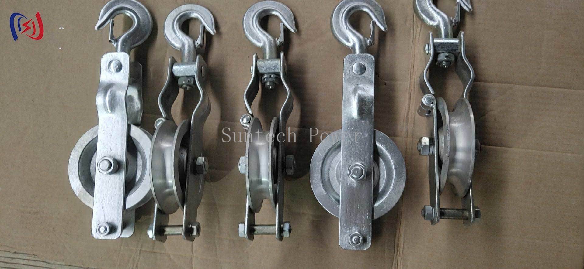 Stringing Block Packing Professional Single Sheave Stringing Block with 5-20KN Rated Load and ...