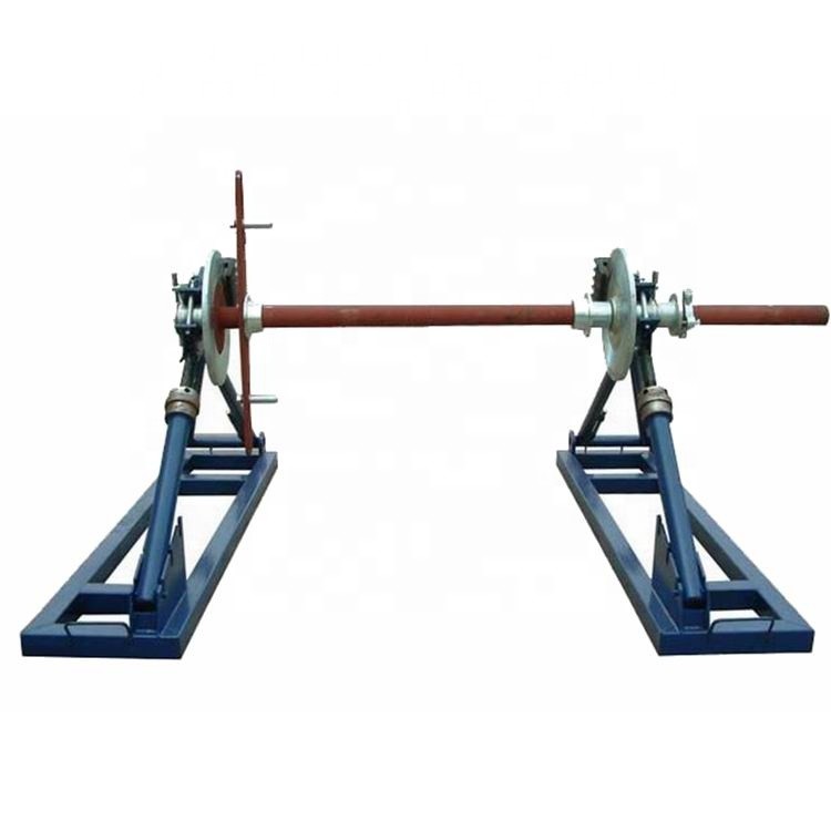 50KN Detachable Steel Wire Rope Mechanical Cable Reel Stand To Release Wire