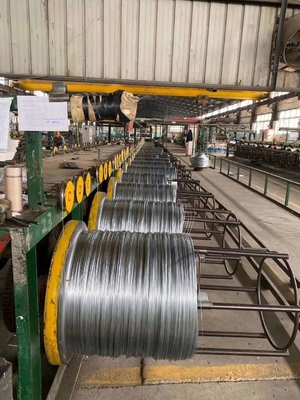 1 x 7 EHS Bare Galvanized Strand Guy Wire For Overhead 3 / 8&quot;