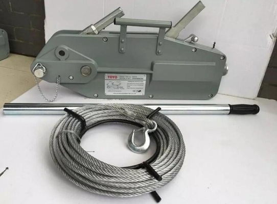 Steel Transmission Line Stringing Tools Wire Rope Hand Winch For Lifting