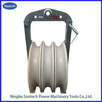 508x100mm Pilot Bundled Conductor Stringing Blocks For Transmission Line